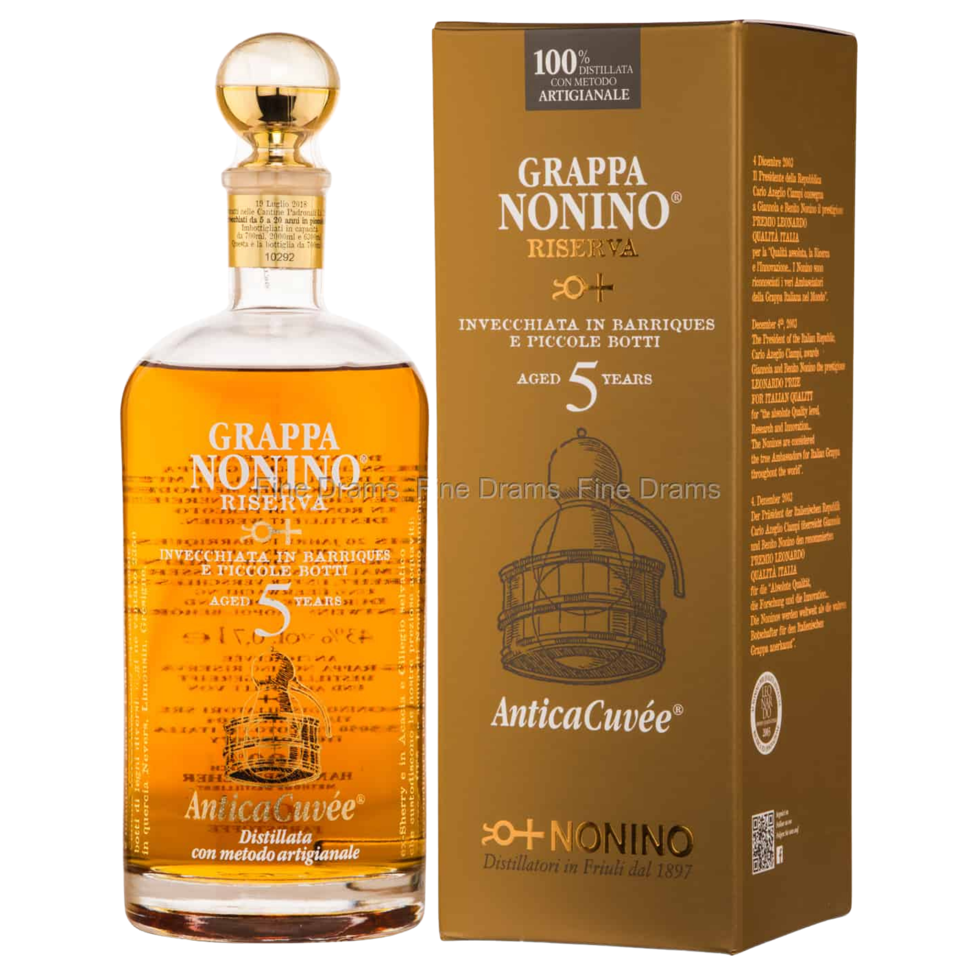 Grappa Riserva Antica Cuvee 5Y