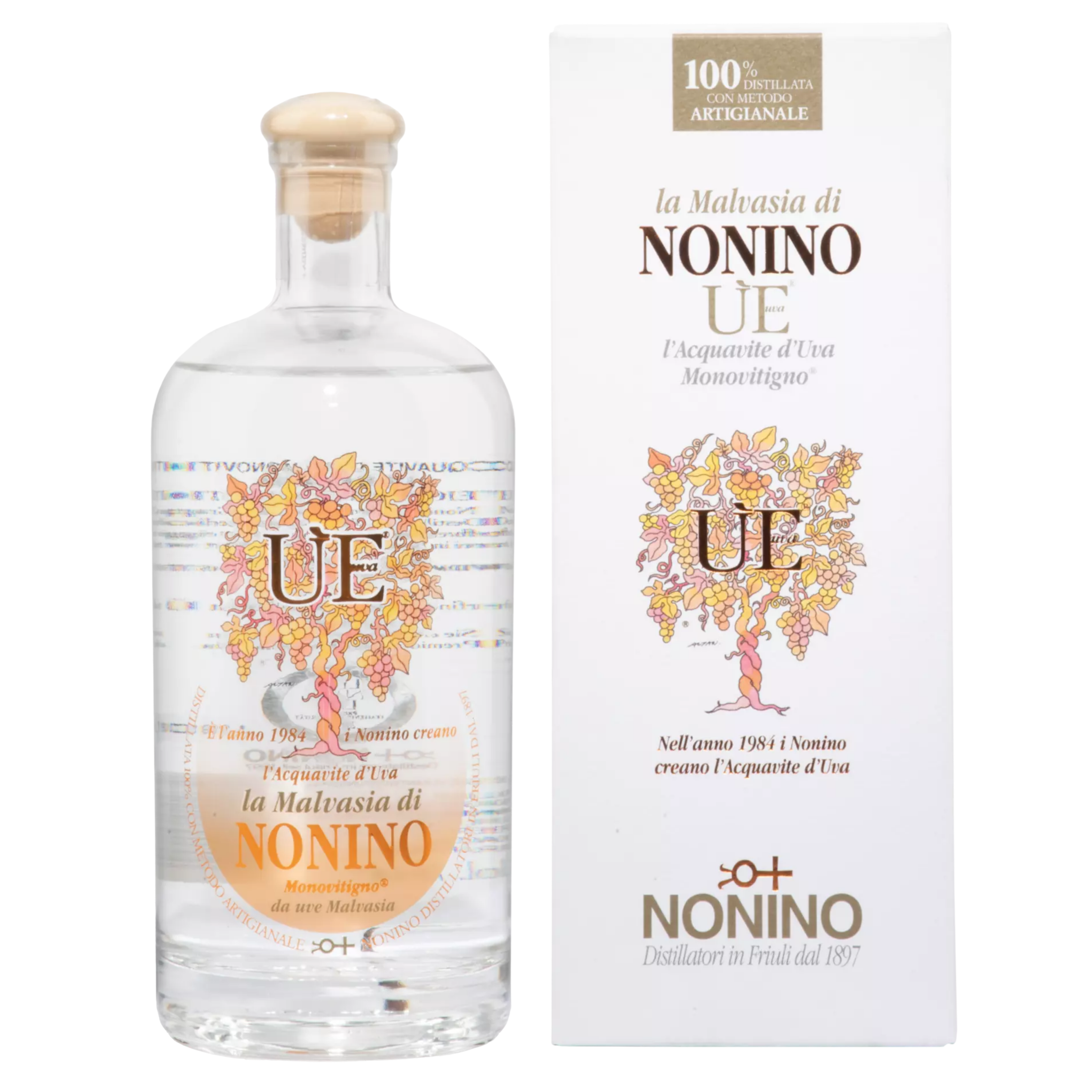 ÙE Monovitigno l’Acquavite d’Uva la Malvasia